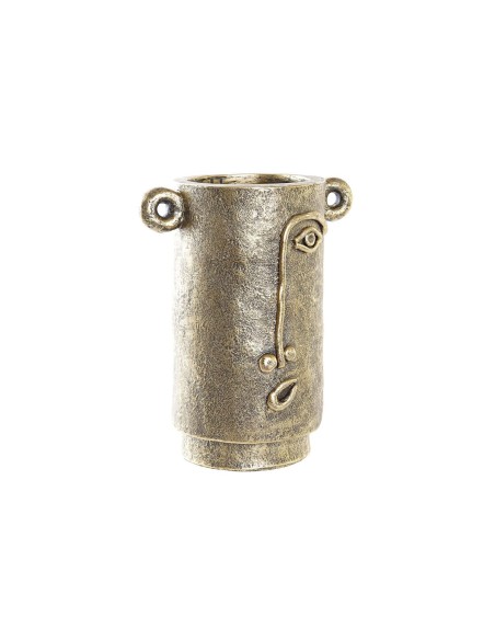 Vase DKD Home Decor Visage Doré Moderne (29 x 19,5 x 36 cm)