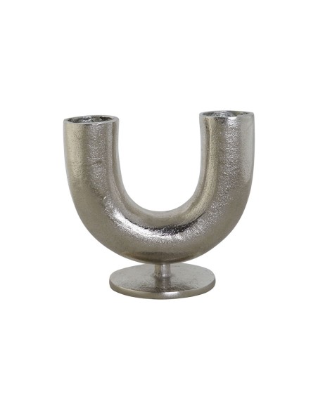 Vase DKD Home Decor Argenté Aluminium 19 x 11 x 17 cm