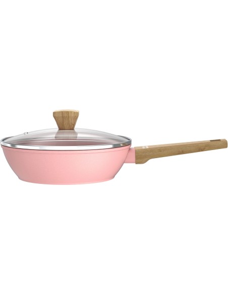 Sauteuse - Tous feux dont induction - ARTHUR MARTIN - AM0333 - Revetement céramique - Ø 24 cm - Avec couvercle et panier inox  – ARTHUR MARTIN (Batterie De Cuisine) | STORE PRO SHOP 