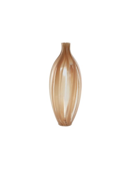 Vase Home ESPRIT Pêche Verre Moderne 17,5 x 17,5 x 44 cm