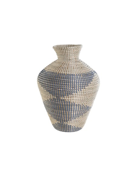 Vase DKD Home Decor Bleu Naturel méditerranéen 35 x 35 x 50 cm
