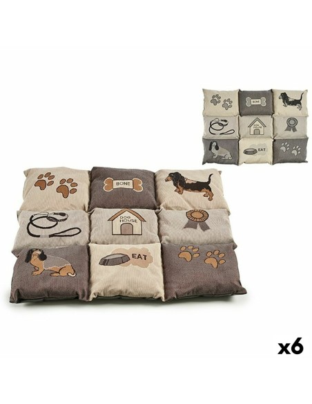 Coussin Animaux de compagnie 56 x 7,5 x 80 cm (6 Unités)