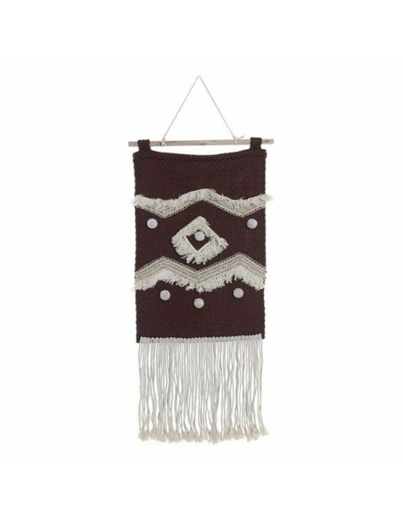 Décoration murale DKD Home Decor Rouge Naturel Boho 45 x 2 x 115 cm