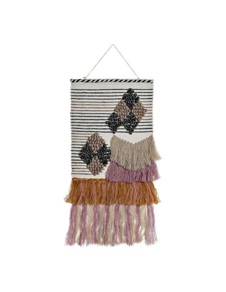 Décoration Suspendue DKD Home Decor Jute Coton Laine (46 x 2 x 110 cm)