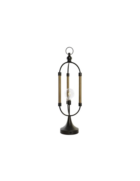 Décoration lumineuse DKD Home Decor Noir Doré Métal (18 x 18 x 61 cm)