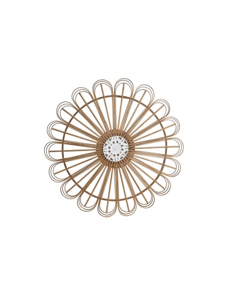 Décoration murale DKD Home Decor Blanc Marron Naturel Urbaine 70 x 1.5 x 70 cm 70 x 1,5 x 70 cm 73 x 1,5 x 73 cm