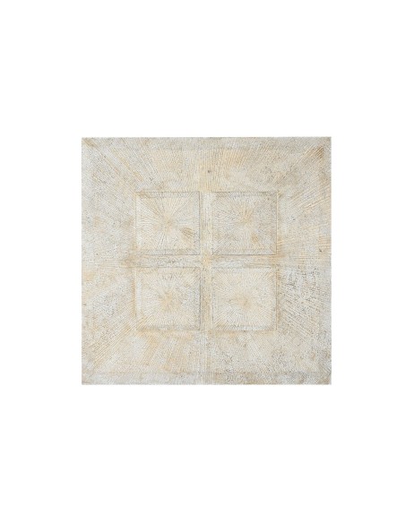 Décoration murale Home ESPRIT Blanc Doré Moderne Décapé 120 x 3,5 x 120 cm
