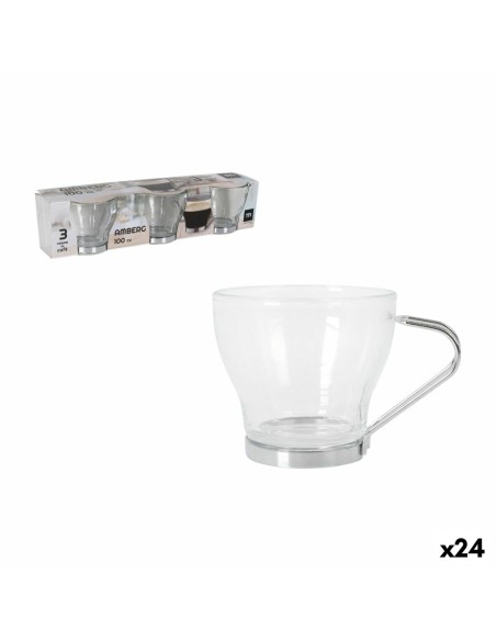 Set de Verres Inde Amberg 100 ml 3 Pièces (24 Unités)