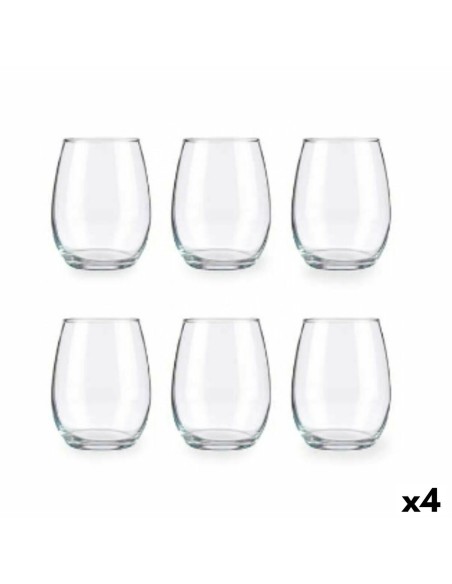 Set de Verres Amber Transparent verre 350 ml (4 Unités)