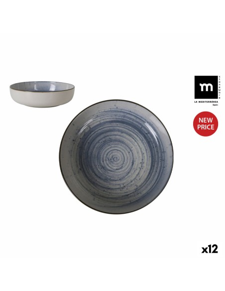 Assiette creuse La Mediterránea Swirl Ø 18 cm (12 Unités)