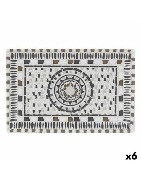 Assiette creuse La Mediterránea Barroc Rectangulaire 30 x 20 x 2,5 cm (6 Unités) (30 x 20 cm)