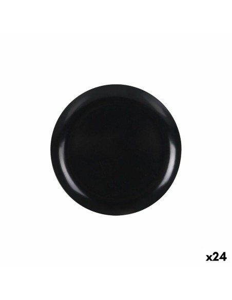 Assiette plate La Mediterránea Anthracite 25 x 25 x 1,5 cm (24 Unités)