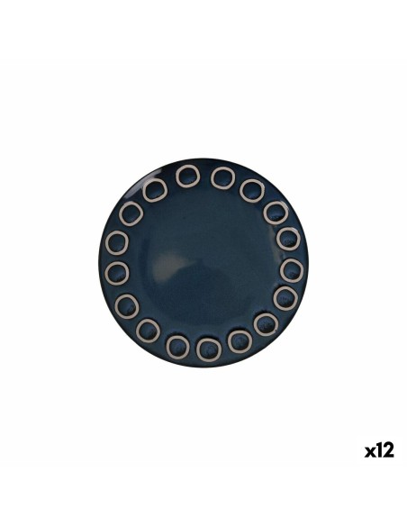 Assiette plate La Mediterránea Almudena Bleu (12 Unités)