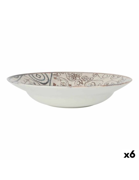 Assiette à pâtes La Mediterránea Grecia Ø 29 cm (6 Unités)