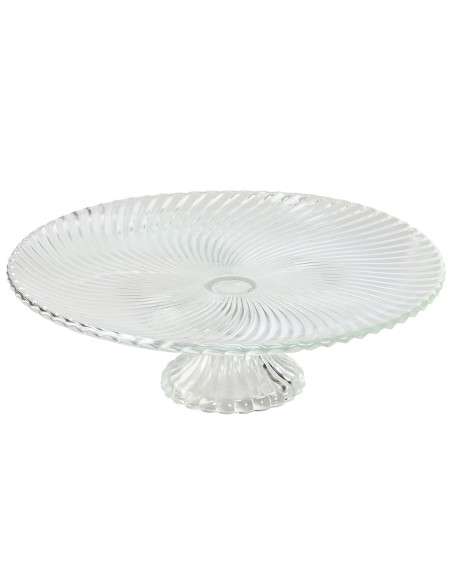 Assiette plate Home ESPRIT Transparent Verre 31 x 31 x 9,5 cm