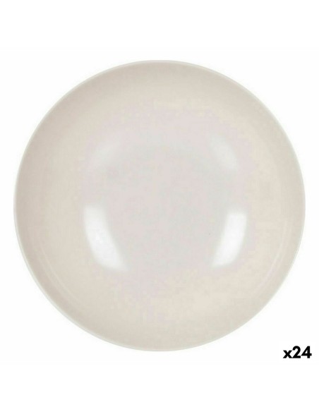 Assiette creuse La Mediterránea Mélamine Blanc Brille 21 x 5,3 cm (24 Unités)