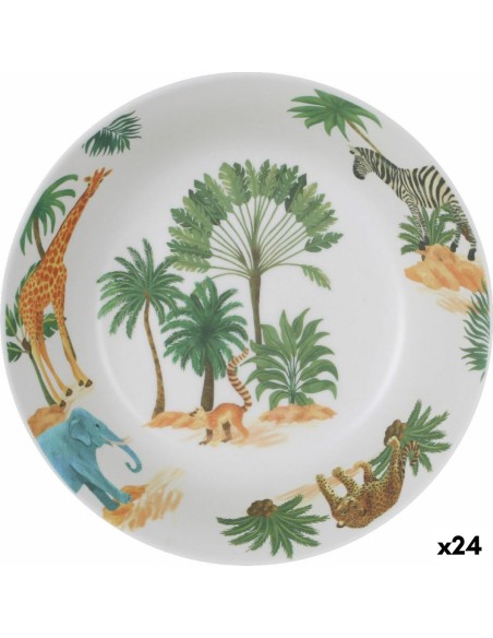 Assiette creuse La Mediterránea Sauvage Mélamine 20 x 20 x 5 cm (24 Unités)