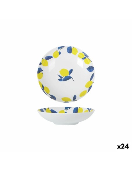Assiette creuse La Mediterránea Citron 21 x 5,3 cm (24 Unités)