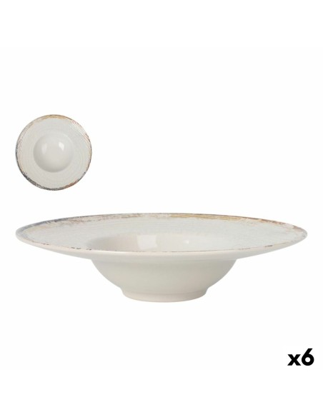 Assiette à pâtes La Mediterránea Albus Ø 28 cm (6 Unités)