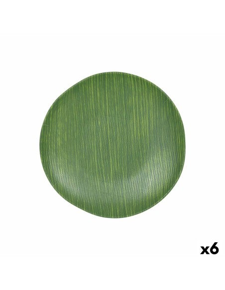 Assiette plate Vert Ø 26 cm (6 Unités)