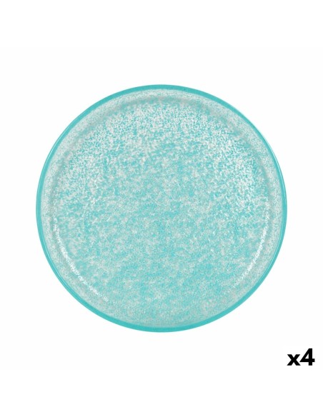 Assiette plate Samaritaine Turquoise Ø 19 cm (6 Unités)