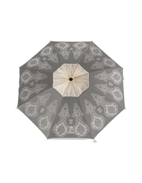 Parasol de plage Gris Ø 180 cm SPF50 Boho