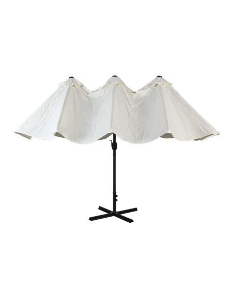 Parasol Home ESPRIT Beige Gris foncé 450 x 262 x 250 cm