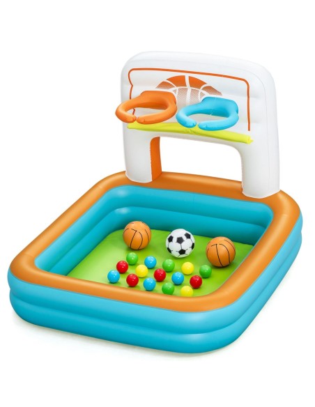 Bestway Piscine Gonflable Enfant Jeux Panier avec Balles 120x107x84 cm 2 Ans 52728