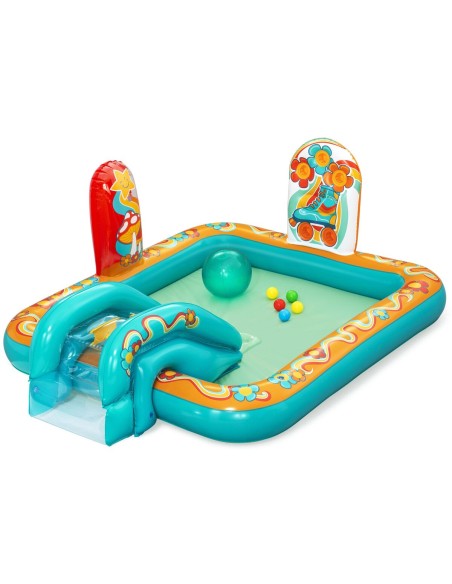 Bestway Piscine Gonflable Parc de Jeux Hippie 193x152x74 cm 2 Ans Jardin 53164