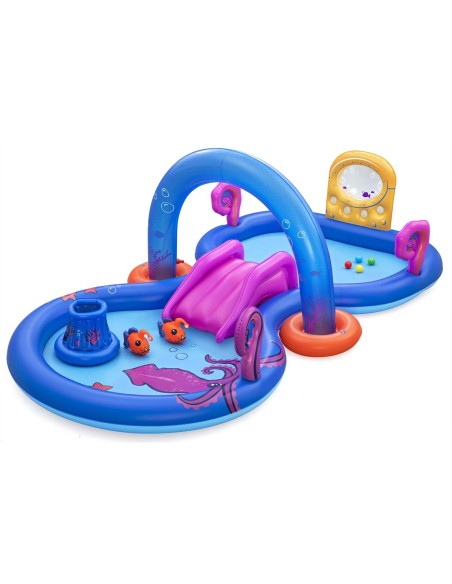 Bestway Piscine Gonflable Aventure Parc Aquatique 330x188x117 cm 2 Ans Jardin 53167