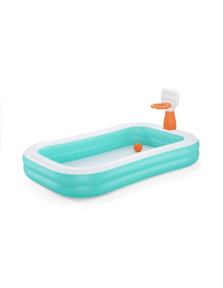 Bestway Piscine Gonflable Enfant Basket 251x168x102 cm 3 Ans Jardin 54445