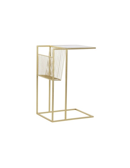 Porte-revues DKD Home Decor Miroir Doré Métal (48 x 35 x 71 cm)