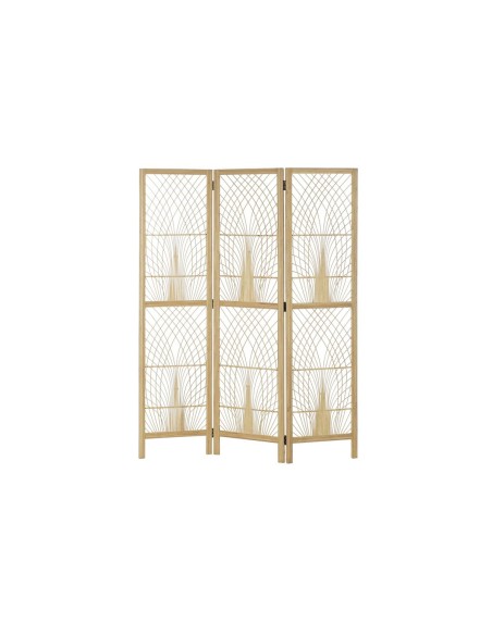 Paravent DKD Home Decor 136 x 2,5 x 180 cm Métal Bambou 30 x 40 cm