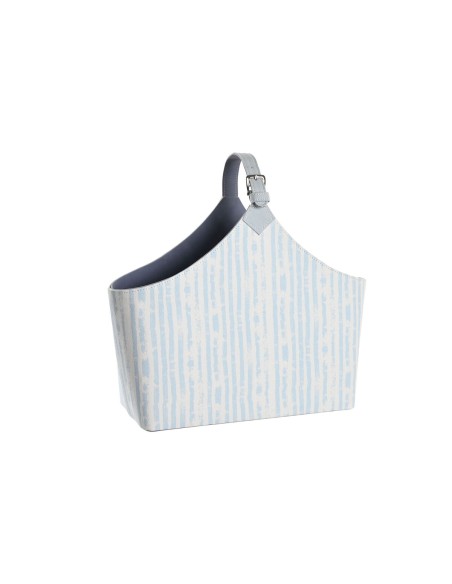Porte-revues DKD Home Decor 49 x 17 x 45 cm Bleu Blanc méditerranéen
