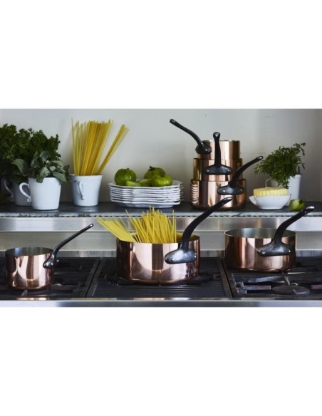 Casserole cuivre - BAUMALU - 12 cm - Cuivre massif - Intérieur étamé - Manche en fonte – BAUMALU (Casserole) | STORE PRO SHOP 