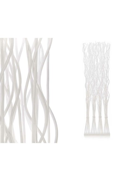 Paravent GiftDecor MJ84091-B Blanc Bois de saule 50 x 182 x 13 cm 4 Bouquets