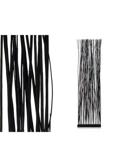 Paravent GiftDecor Varas Noir Bois de saule 50 x 185 x 12 cm