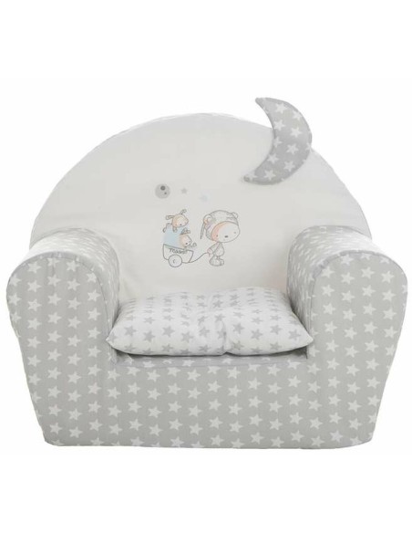 Fauteuil pour enfant Stars 44 x 34 x 53 cm Gris