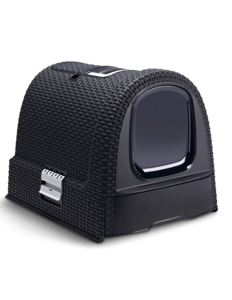 Curver Bac a litiere pour chats 51x38,5x39,5 cm Anthracite
