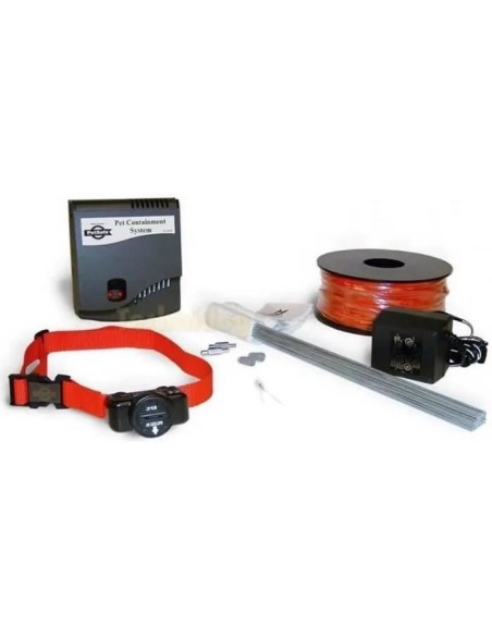 PetSafe - Systeme de Clôture Anti-fugue avec Fil pour Chien de plus 3,6 Kg  Avertissement Sonore/Eléctrostatique,Facile a