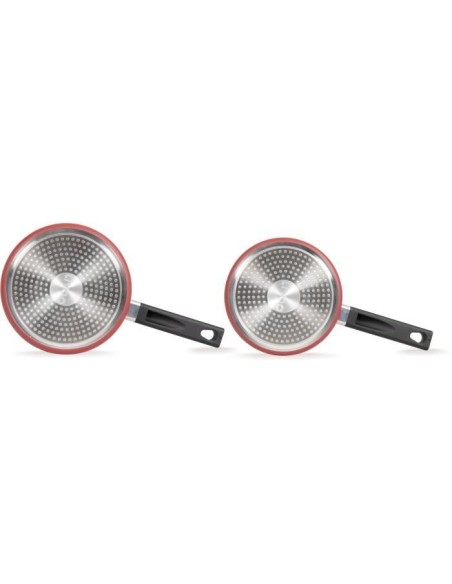 Set de 2 casseroles - LIVOO - MEP154R - Antiadhésif sans PFOA ni PFOS - Manche silicone - Tous feux dont induction – LIVOO (Casserole) | STORE PRO SHOP 
