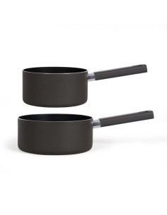 Set de 2 casseroles - LIVOO - MEP154N - Antiadhésif sans PFOA ni PFOS - Manche silicone - Tous feux dont induction 2