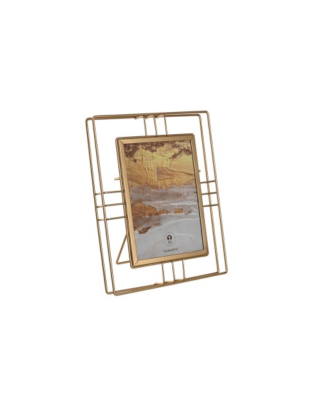Cadre photo Home ESPRIT Doré Métal Verre 18,5 x 2,5 x 23,5 cm (12 Unités)