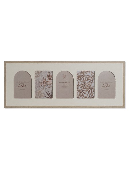 Cadre photo Home ESPRIT Beige Verre Bois MDF Scandinave 60 X 3 X 34 cm