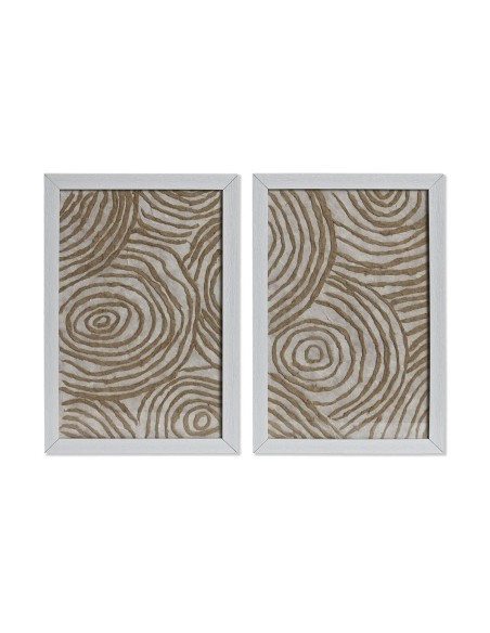 Cadre Home ESPRIT Blanc Naturel Moderne 20 x 2 x 30 cm