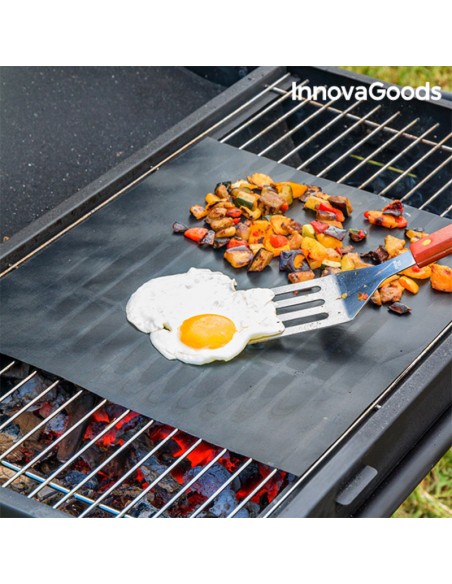 Tapis de Cuisson pour Four et Barbecue InnovaGoods 2 Unités