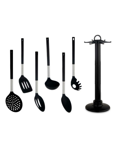 Ensemble d'ustensiles de cuisine Bois PBT 7 Pièces