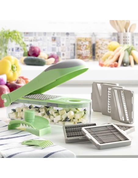 Coupe-Légumes, Râpe et Mandoline avec Recettes et Accessoires 7 en 1 Choppie Expert InnovaGoods