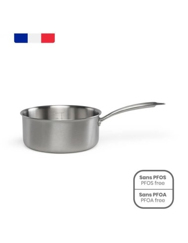 Brigade - Casserole en acier inoxydable 20 cm - LIVOO - MEP161 - Acier inoxydable Triply - Tous feux dont induction - Made in  – LIVOO (Casserole) | STORE PRO SHOP 