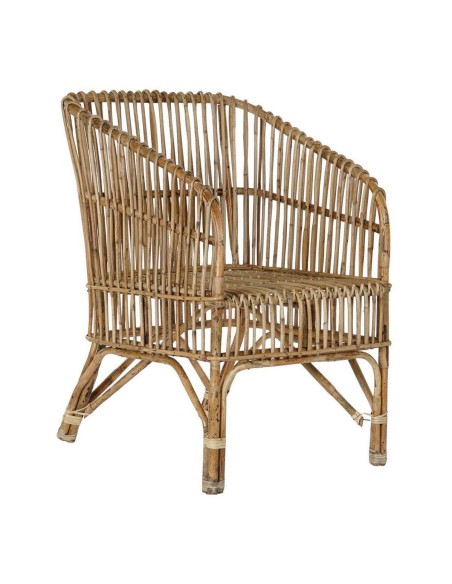 Chaise de Salle à Manger DKD Home Decor Multicouleur Naturel 56 x 52 x 82 cm